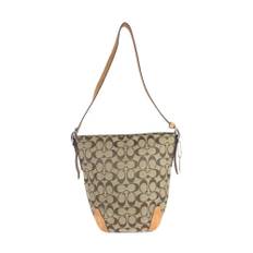 Coach Pre-owned, Pre-owned, Dame, Beige, ONE SIZE, Uld, Brugt Signature C Bucket Skuldertaske