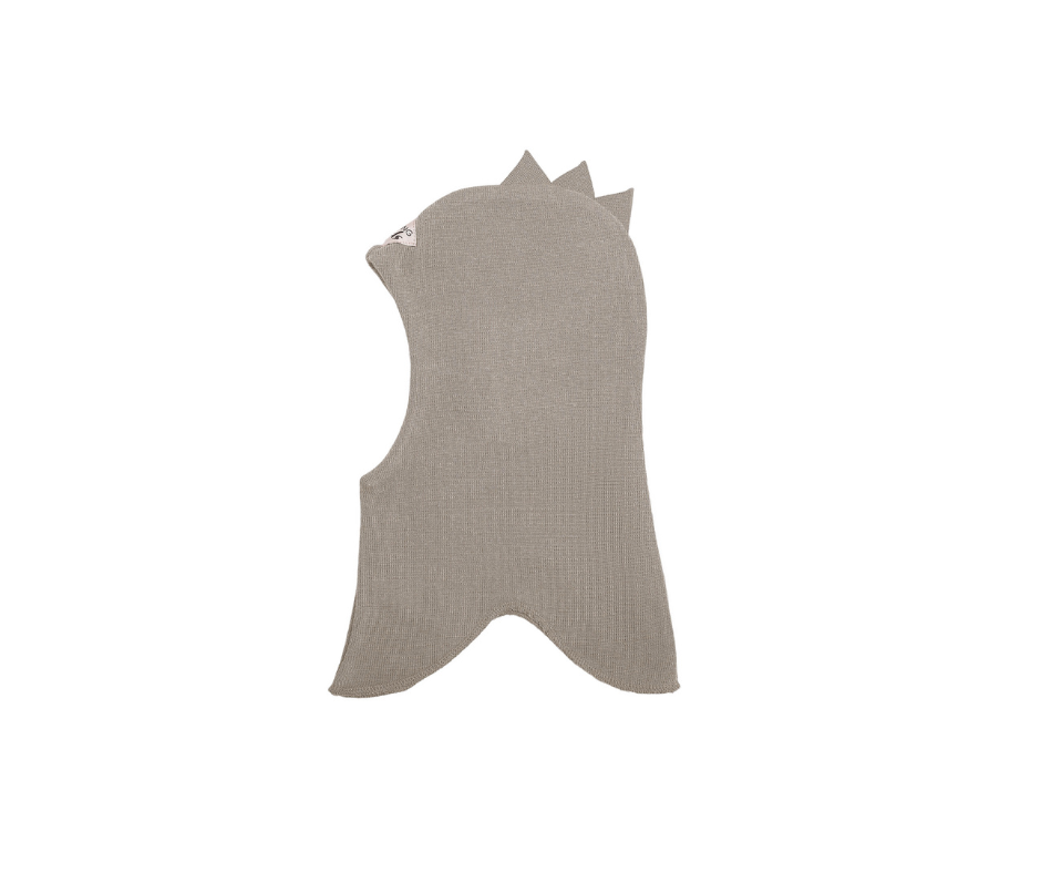 Racing Kids Uld Rund Dino Elefanthue Warm Beige.
