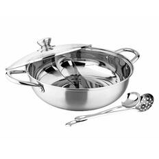 Ægte hot pot gryde med glaslåg 28 cm