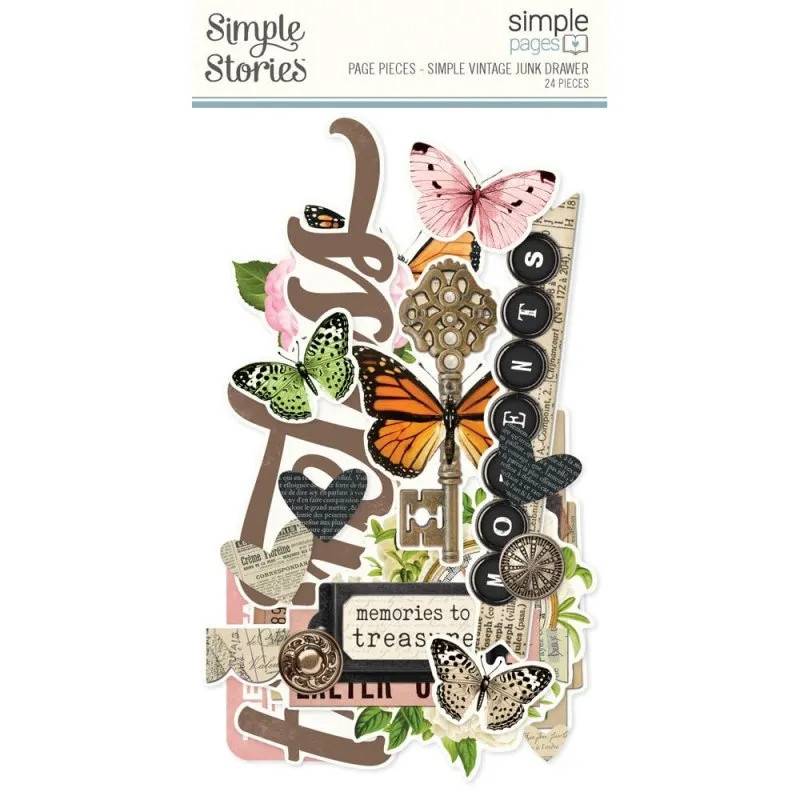 Simple Stories Simple Pages Pieces - Simple Vintage Junk Drawer