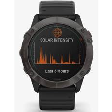 Garmin Unisex Fenix 6X Pro Solar Edition Black Rubber Strap Watch 010-02157-21