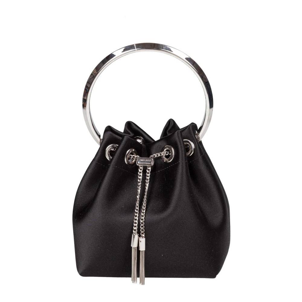 Jimmy Choo Bon Bon Håndtaske - Tasker - Dame - Sort - ONE SIZE - Uld