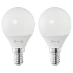 IKEA - SOLHETTA LED-pære E14 250 lumen, globe opalhvid