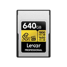 LEXAR CFEXPRESS 640GB TYPE-A R1800/W1650