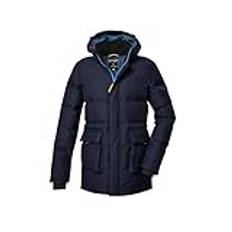 killtec Barn vadderad parkas/parkas med huva KOW 375 BYS QLTD PRK, dunkelnavy, 152, 42168-000