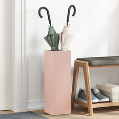 vidaXL Paraplyställ Rosa Metall Standard Paraplyställ Rektangulär