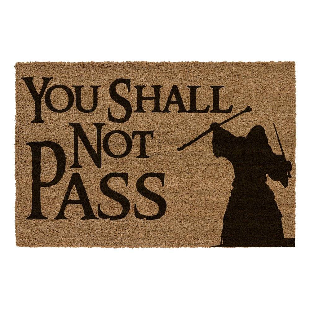 Lord of the Rings Dørmåtte - You Shall Not Pass 60 x 40 cm.