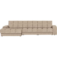 Second Date, Chaiselong sofa, venstrevendt, nougat, H78x162x316 cm, stof