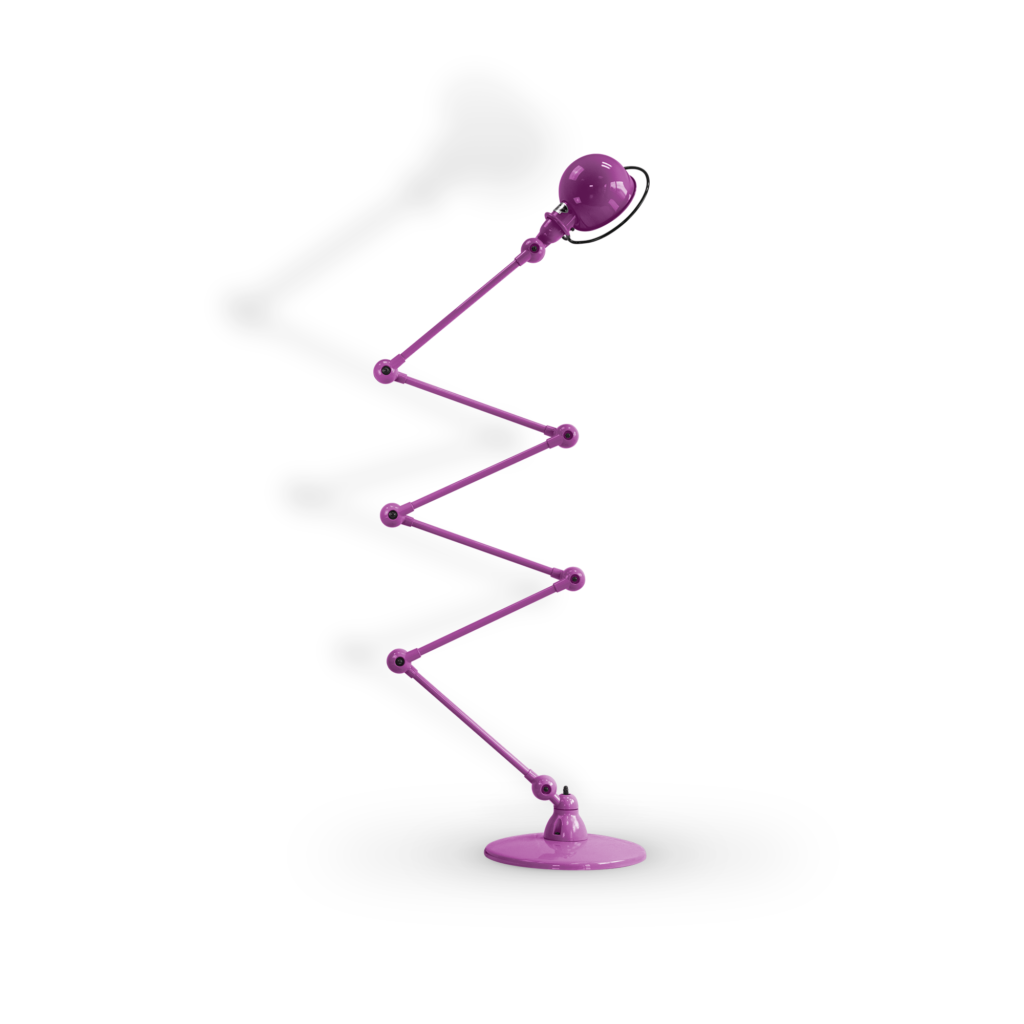 Loft D9406I gulvlampe fra Jieldé - Violet fuschia / Blank