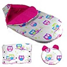 Baby småbarn barnvagn cossytoes buggy foder vadderad barnvagnsFOTMUFF/HANDWARMER / PRAM-kudde (3 st set M storlek, 1)