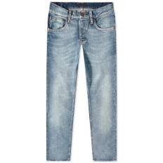 Nudie Jeans, Jeans, Herre, Blå, W34, Bomuld, Slidte Sonic Grim Tim Jeans