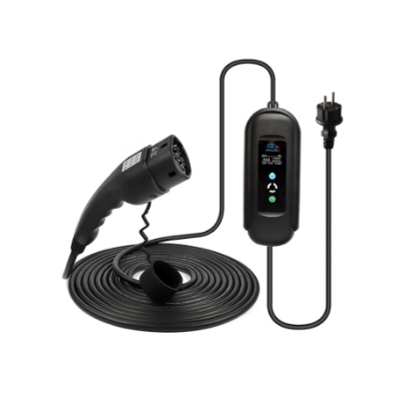 Justerbar laddkabel schuko 6-16A med DC-skydd 8m typ 2