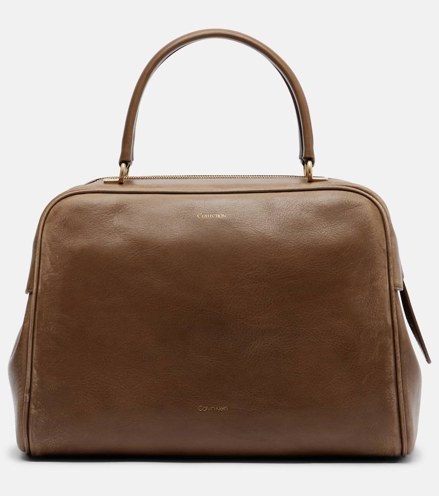 Calvin Klein Collection Bolso bowling America Medium de piel - marrón - Talla Única