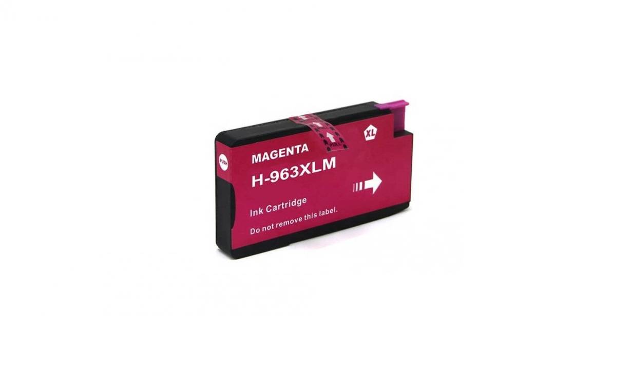 HP 963XL Magenta (rød) kompatibel blækpatron indeholder hele 25,5ml.