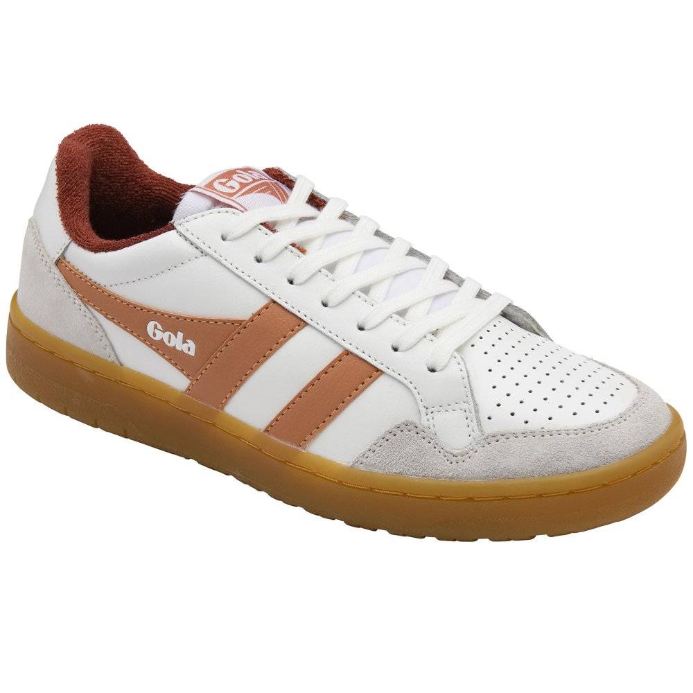 Gola Eagle 86 Womens Trainers Colour: White/Terracotta/Red, Size: 9