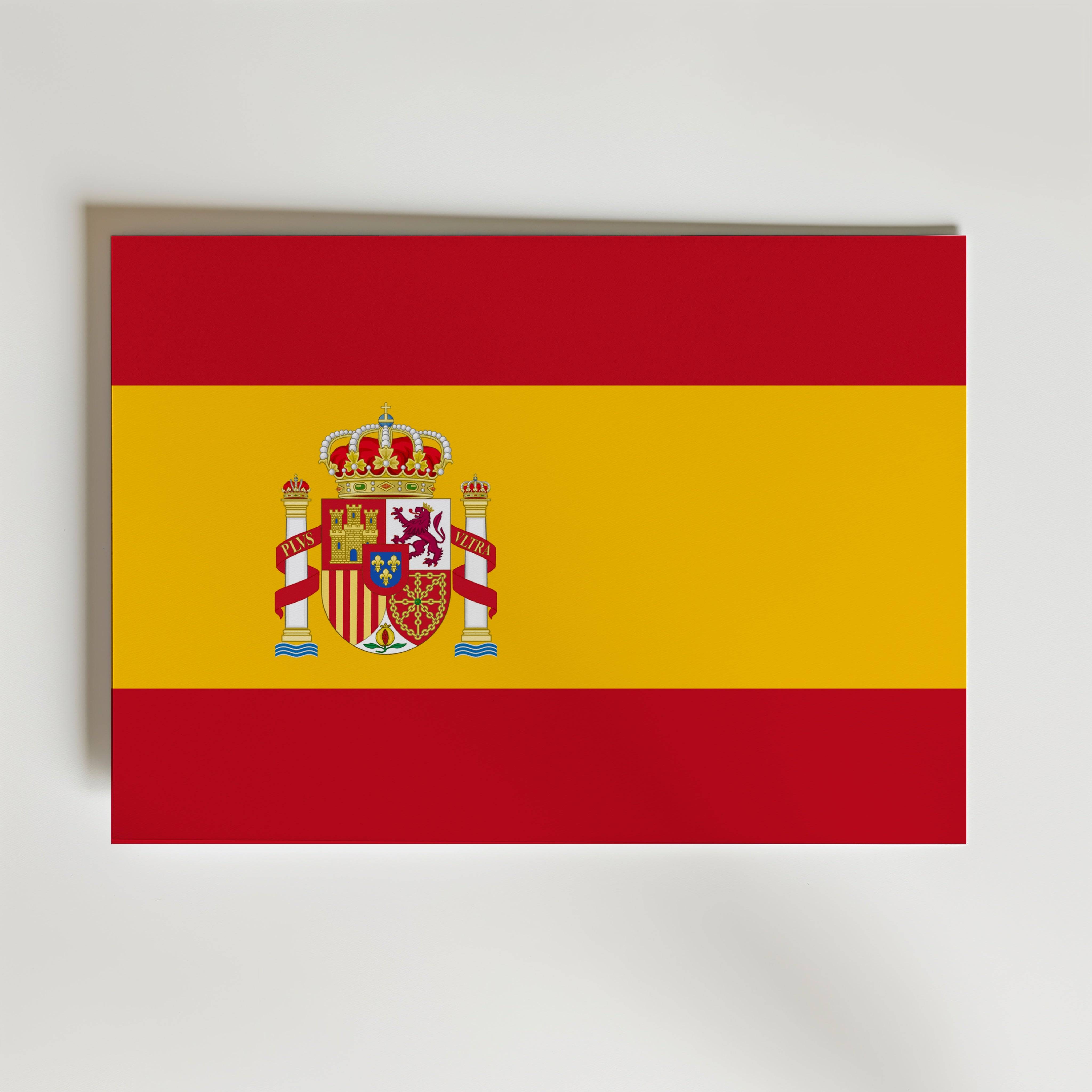 Spain National Flag Poster - Poster 40x30 cm