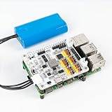 SunFounder Robothatt expansionskort designat för Raspberry Pi 5/4/3B+/3B/Zero W Robot, IoT, sensorer, motorer, servrar, uppladdningsbart batteri ingår, 5 V2 A, högtalare, ADC, PWM, IIC, UART, SPI