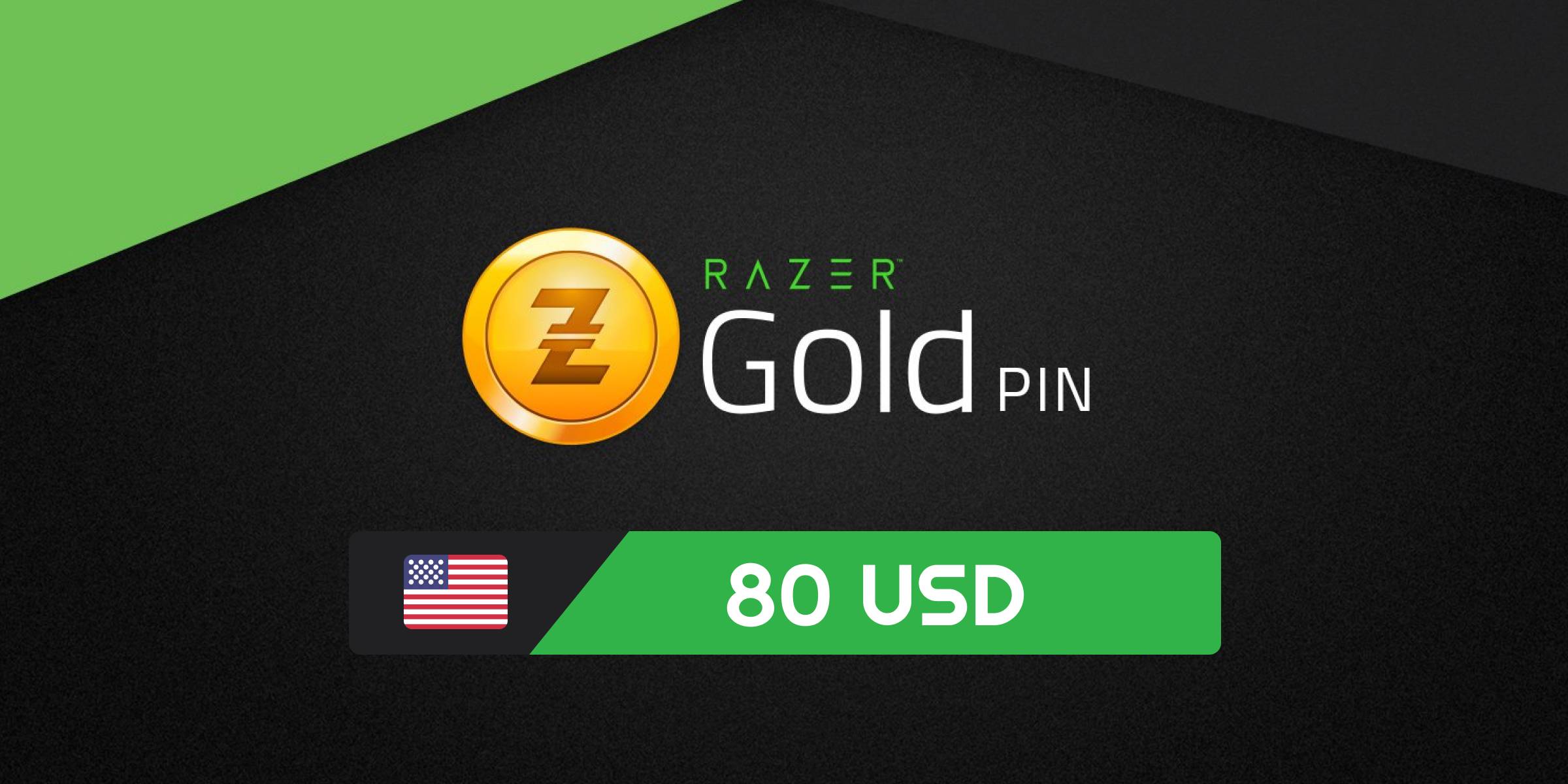 Razer Gold 80 USD - Standard