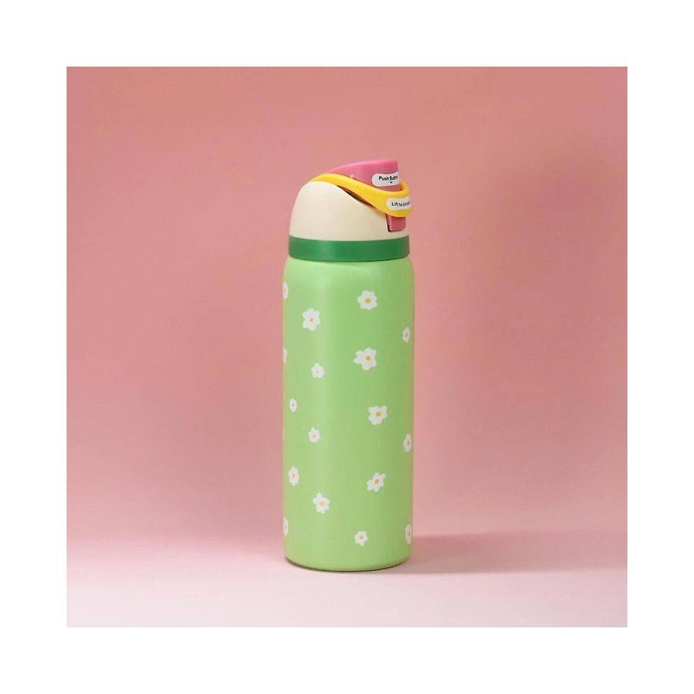 (32oz) Owala FreeSip 24/32oz Green Daisy Sport Bottle