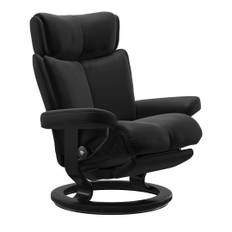 STRESSLESS MAGIC LARGE POWER LEG/BACK - LÄDER PALOMA BLACK