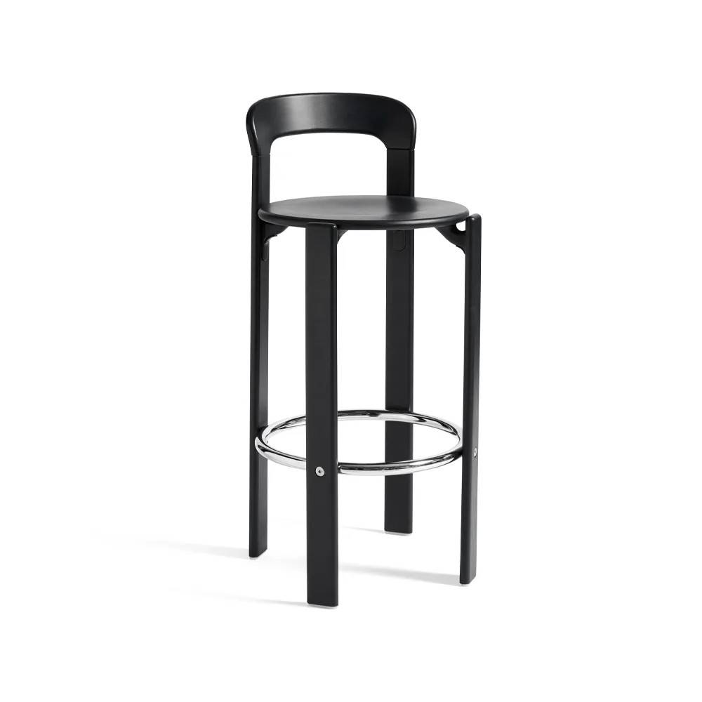 HAY Rey barstol 75 cm Deep black.
