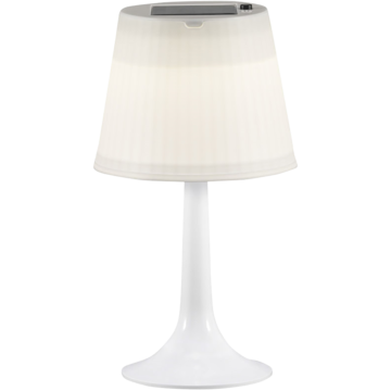 Bordslampa Assisi Solcell Vit