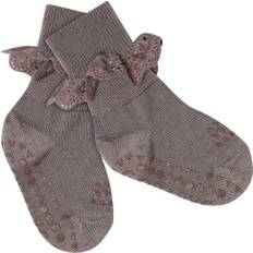 GoBabyGo Nonslip - Merino Wool Lace Stl. 20/22 unisex Strumpor Från Magasin - Dark Purple Dove (20/22)