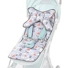 Barnvagnssätesfoder - Barnvagnsfodral Bomull Babyvagnsfoder, Univarsal Babyvagnsfoderdyna Univarsal Mjuk Stroller Baby Car Seat Insert Bilbarnstolstillbehör