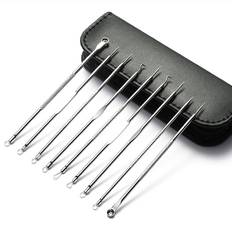18pcs Blackhead Pimple Needle Set Double Ended Stainless Steel Pimple Popper Tool Kit for Salon