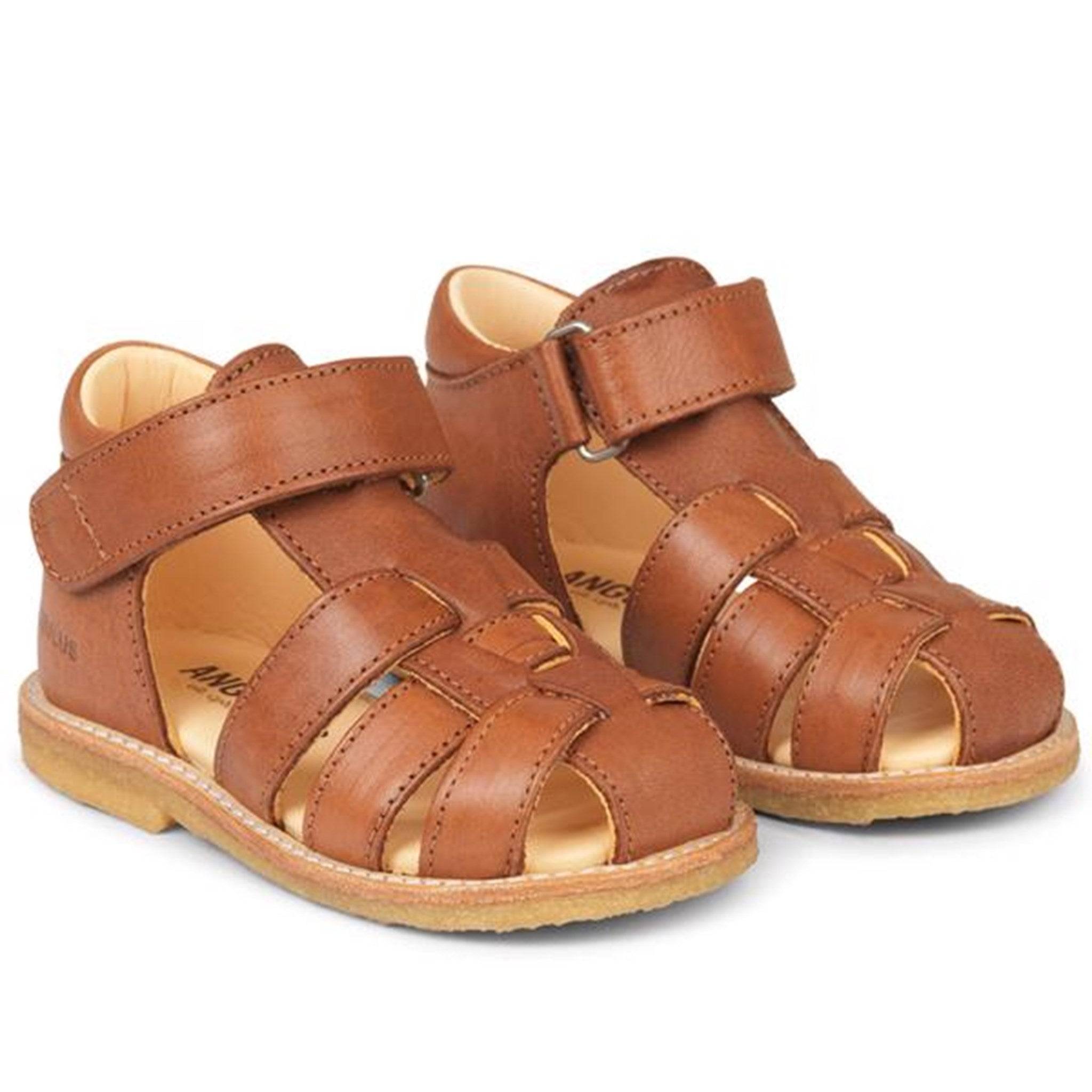 Angulus Begyndersandal M. Velcro Cognac 5019-201-1545 Str. 22