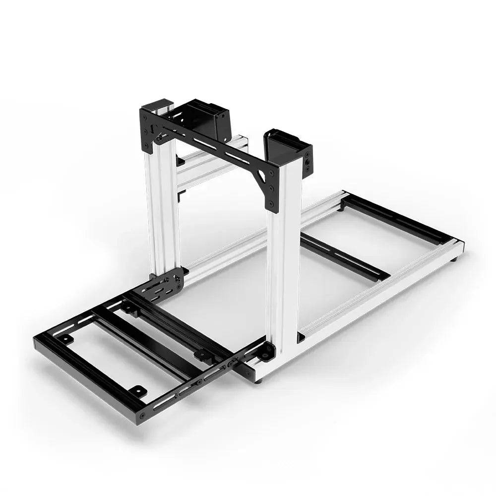 SIMGASM | Hobby Aluminum Sim Racing Cockpit - Side Mount / White