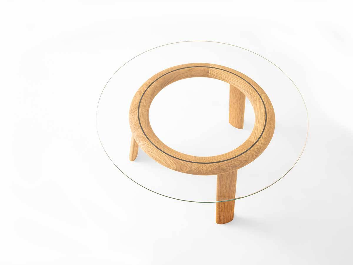 AK 650 Loop glas sofabord - Eg - Naver Collection