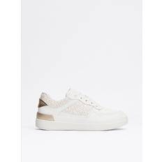 TH Monogram Leather Court Trainers - WHITE/IVORY PETAL - EU42