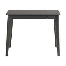 CASA Living Roxby Skrivebord - B 100 x H 75 x L 50 cm - Akryl/gummitræ - Mat sort