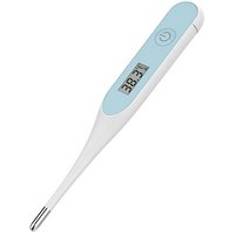 Färg lcd termometer elektronisk mjukt huvud termometer underarm mun kropp feber noggrannhet temperatur termometer - Blå