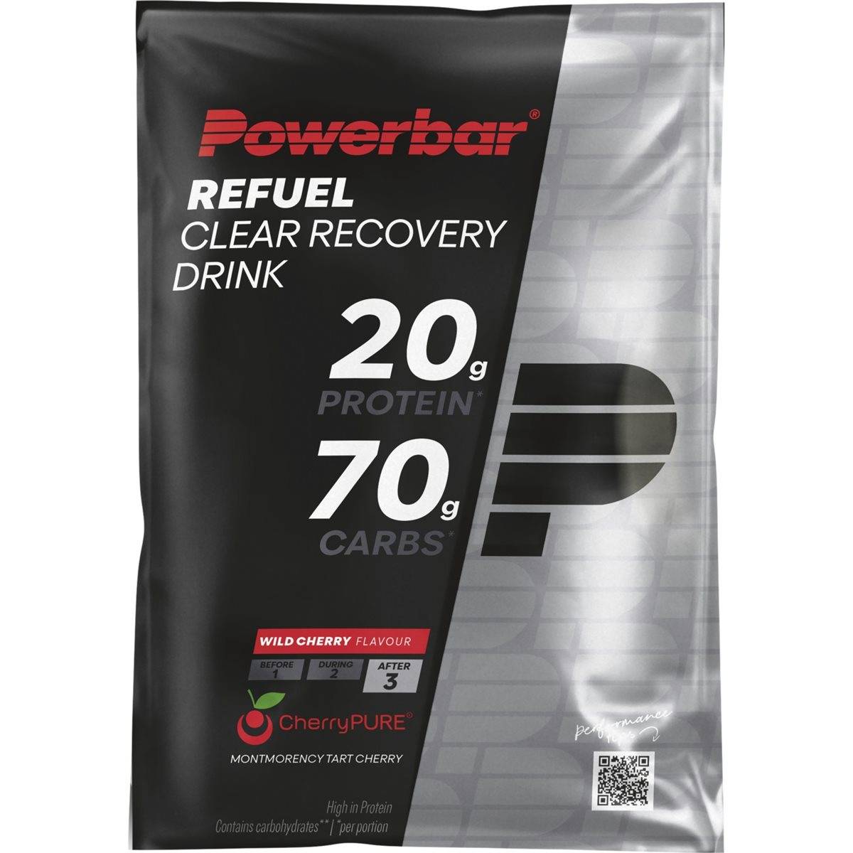 Återhämtning PowerBar Black Line Refuel clear recovery drink wild cherry