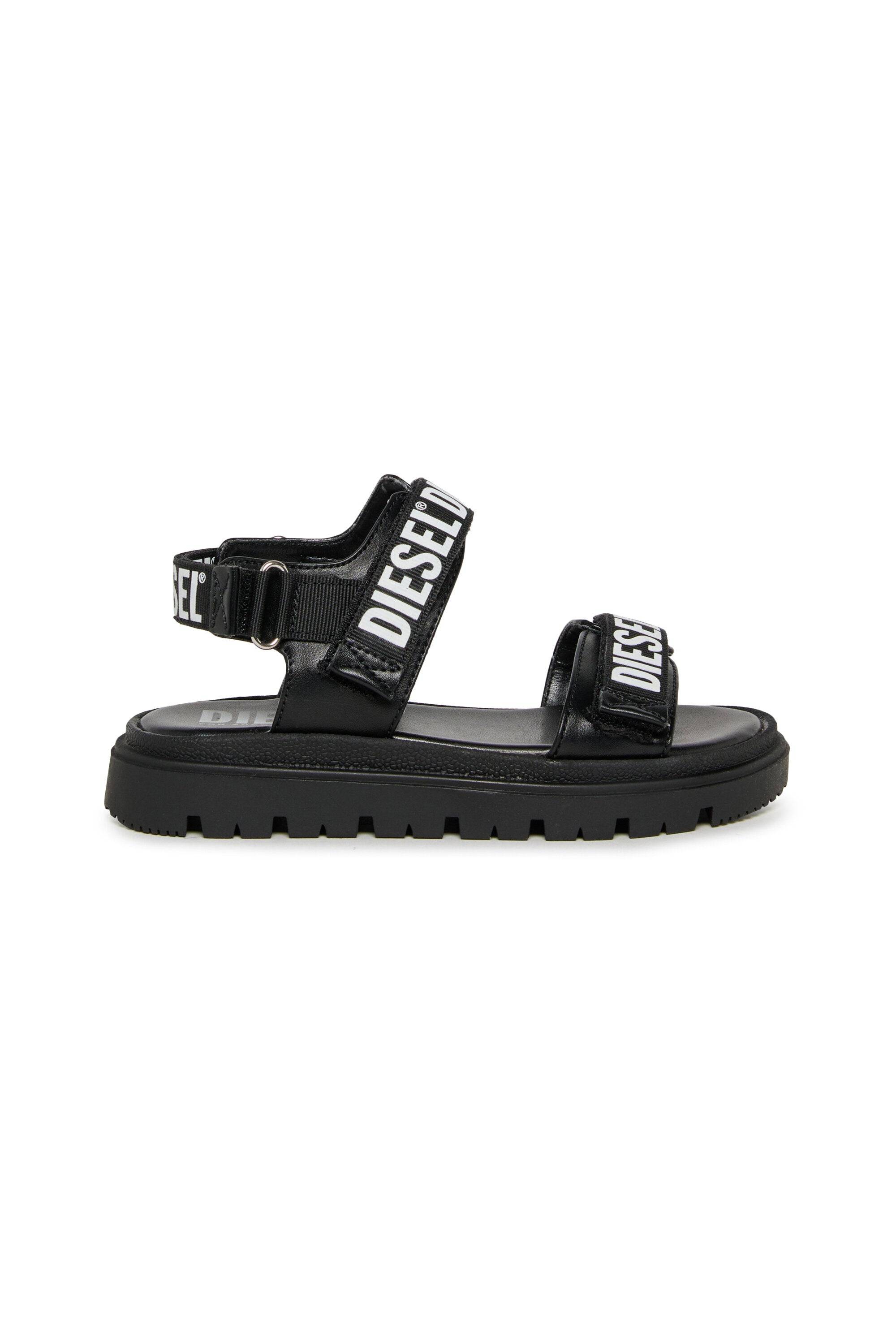 Diesel for Kids - Sandali con logo - Nero