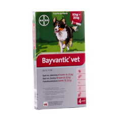 Bayvantic Vet. hund 10-25kg, 4x2,5ml