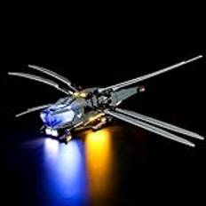 BRIKSMAX LED-lampa för LEGO Dune Areides Royal Ornithopter 10327 – Kompatibel med Lego Icons byggstenar modell – utan Lego-set