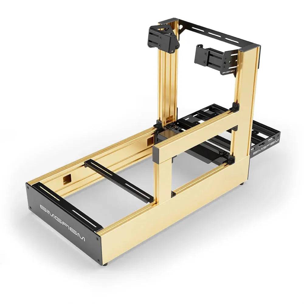 SIMGASM | Pro Aluminum Sim Racing Cockpit - Side Mount / Gold