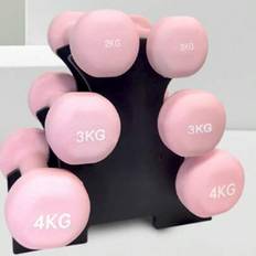 Hantelställ för fitness, förvaringsställ för hantlar på gym, hantelhållare för unisex, sport, gym, hemmaträning, gymvikter, vikter, damvikter - Svart (Multi-size)