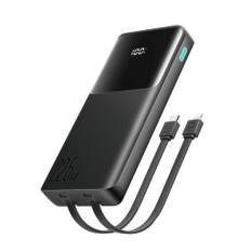 Joyroom Snabbladdning Power Bank 10000mAh 22,5W med dubbla kablar - Svart