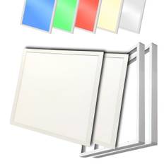 LED Panel 60x60 | 2-Pak | RGB+CCT | 2500lm | 36W | TrueColor | Inkl. Påbygningsramme | Hvid