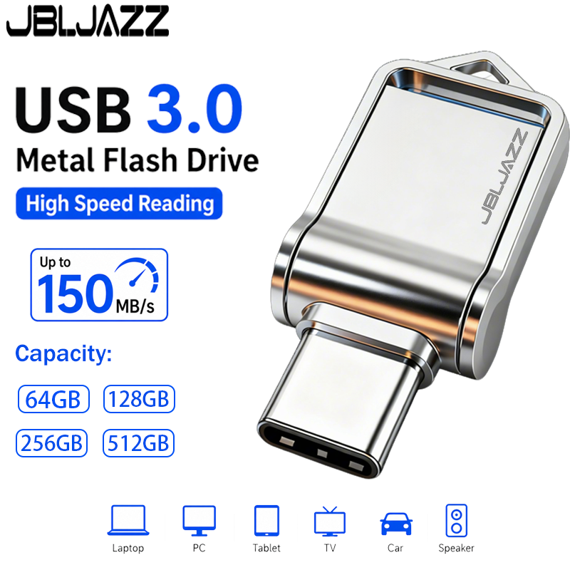 High-Speed USB Flash Drive 512GB 3.0 Pen Drive Waterproof Memory Stick 128GB 256GB Best Gift Pendrive U Disk for Data Storage