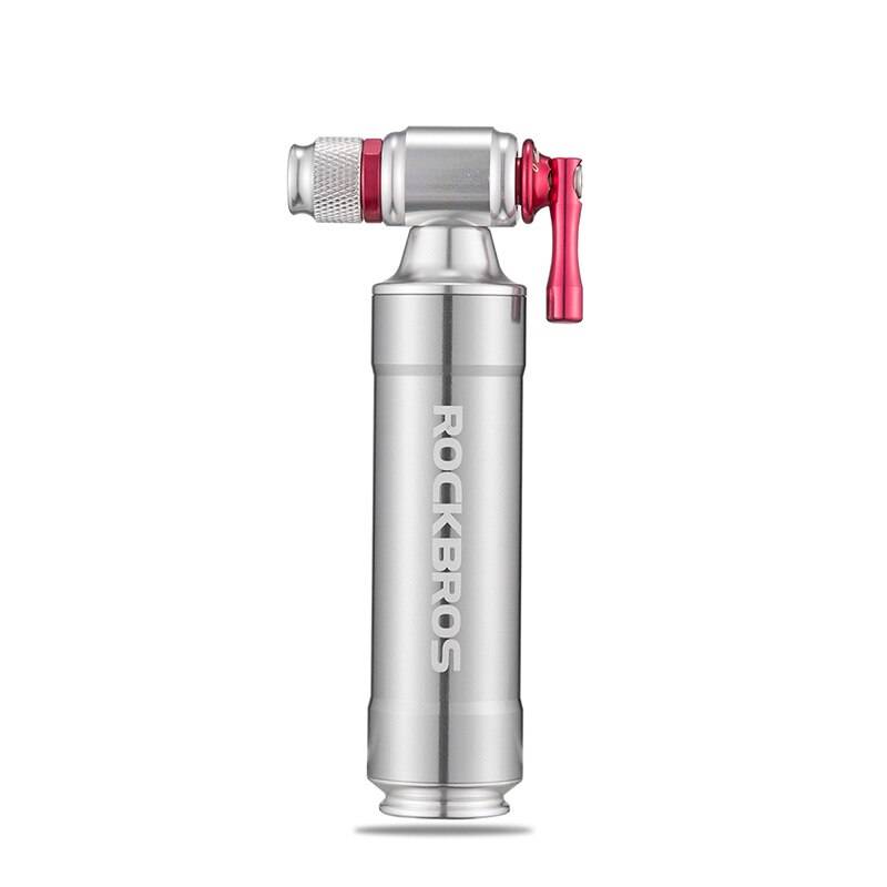 Rockbros cykel mini pump bärbar legering co2 inflator isolerad hylsa luftpump cykling mtb cykel boll pump cykel tillbehör - Slam -co2 huvud