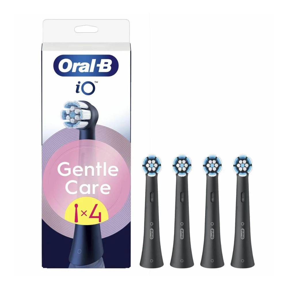 Oral-B iO Gentle Care Børstehoveder – Sort 4 stk.