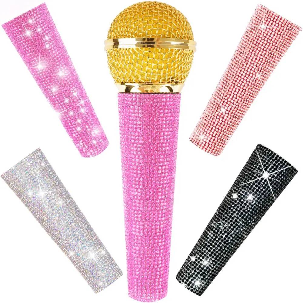 Colored Wired Microphone Cover for Shure Corded Mic SM58, Beta58 and Universal Wired Mics with Pink, Rose Gold, Silver, Black
