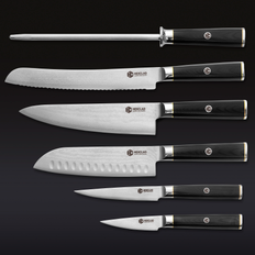 Master Series Japanese Damascus Steel Knife Set, 6-piece