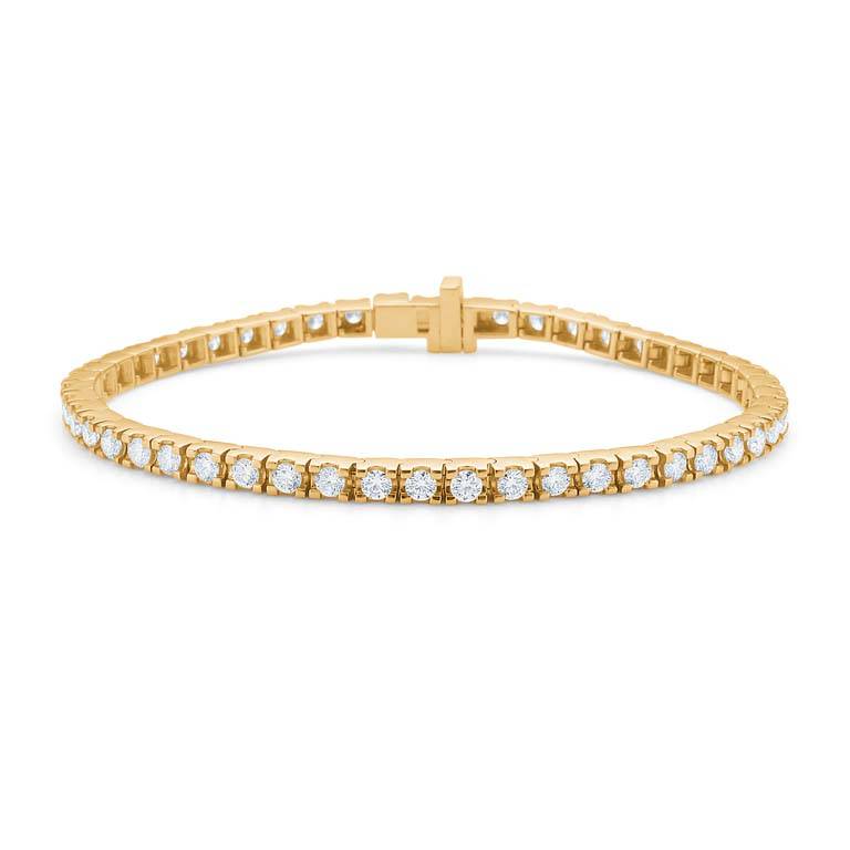 Mads Z "Tennis" armbånd 14 kt. guld m. 2,50 ct. w/si brillanter