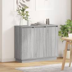 Skænk med led grå sonoma 90x32x75 cm lavet i træ